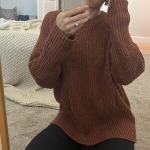 Universal Thread Burnt Orange Sweater Cozy Soft Size Large